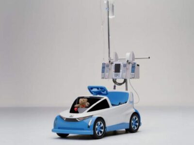 Honda Shogo is an electric ride-on toy made for kids in hospitals